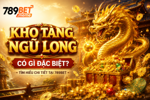 Giao diện Kho Tàng Ngũ Long với hình tượng rồng vàng và kho báu