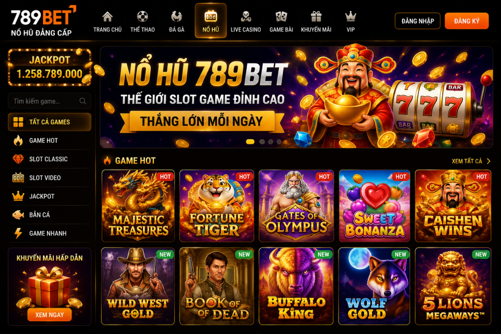 Giao diện sảnh nổ hũ 789BET