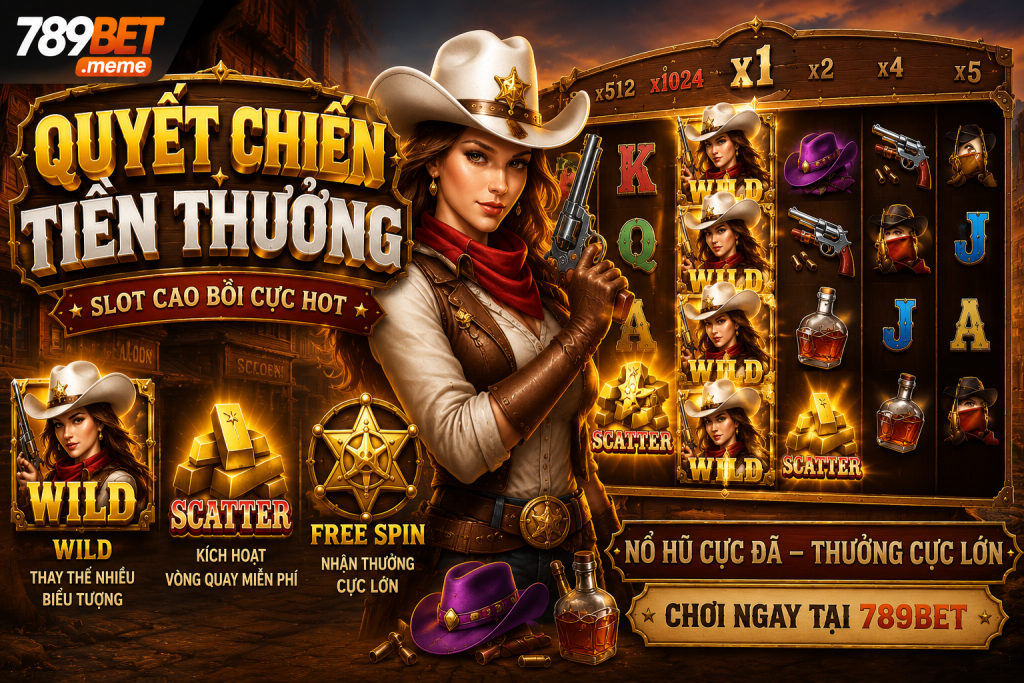 Quyết Chiến Tiền Thưởng cùng các trò chơi nổ hũ nổi bật tại 789BET