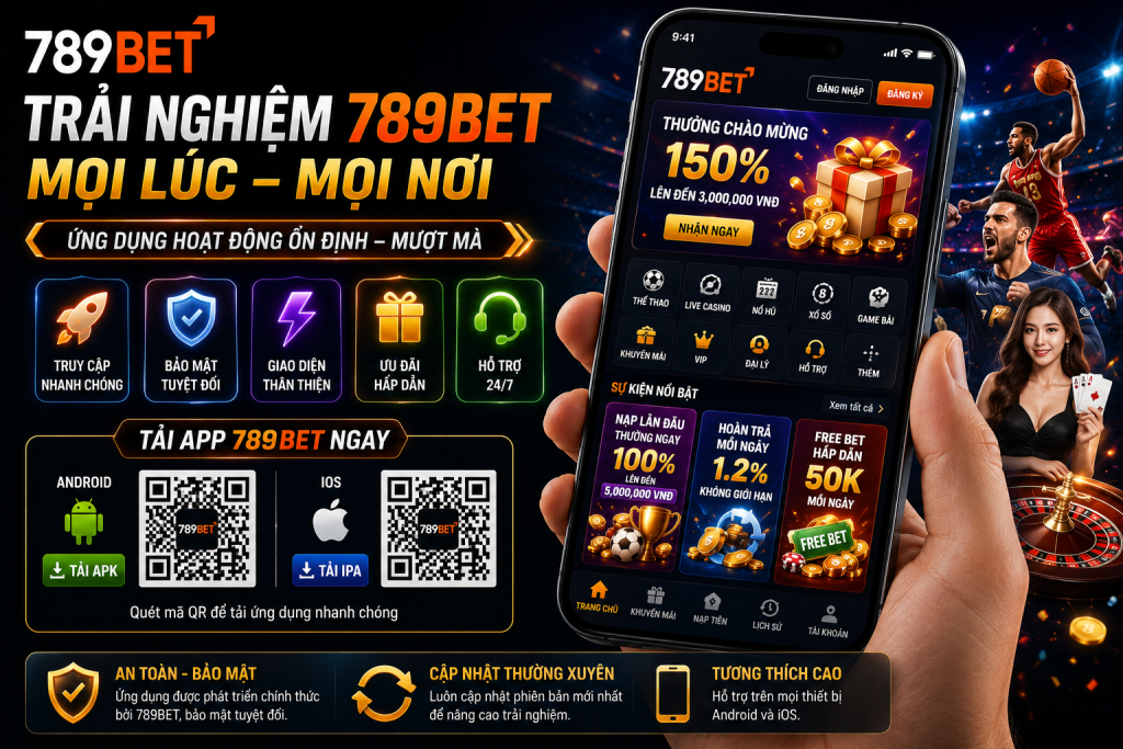 Người dùng trải nghiệm app 789BET trên điện thoại