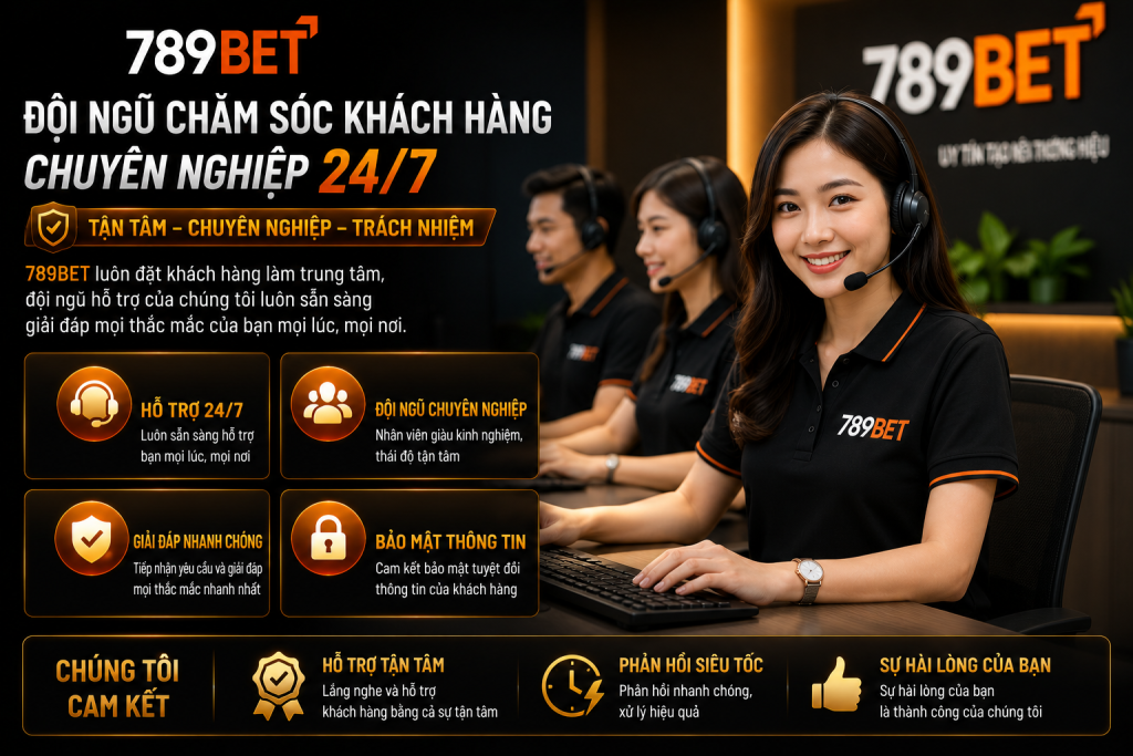 Đội ngũ chăm sóc khách hàng 789BET